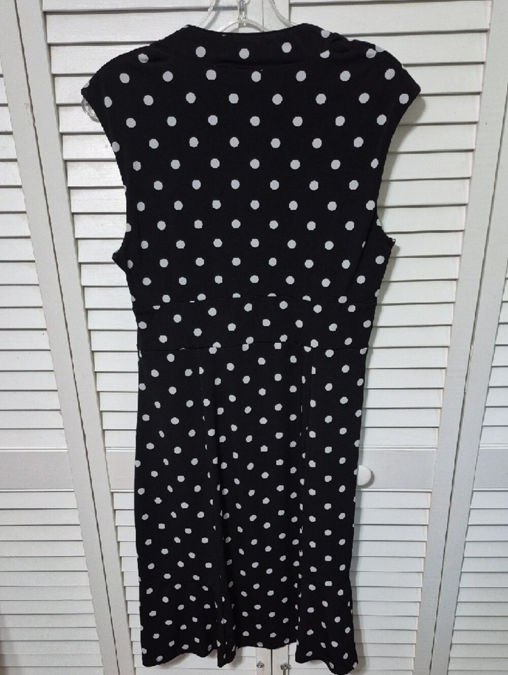 Cato Black and White Polka Dot Midi Dress - Picture 2 of 3